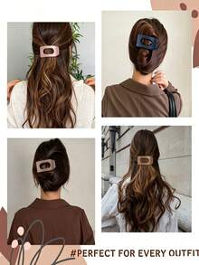 Women's Flat Hair Clips - 8pcs French Flat Hair Clips, Medium Size Girls Hair Clips, Large Hair Clips, Suitable For Thick Or Thin Hair, Durable And Non-Slip, Suitable For Women (Leopard Print) - Multicolor - View 6