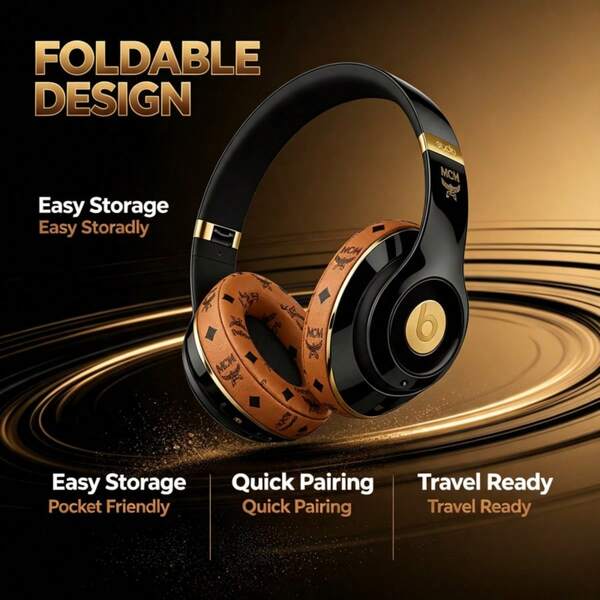 Beats Studio Pro Versión Limitada de Colaboración Especial, Auriculares Inalámbricos con Apariencia Exclusiva Única, Conexión Estable Bluetooth 5.3, Sonido de Bajos Inmersivo, Auriculares de Moda para Uso Diario & Estilo Callejero