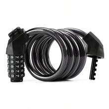 Bicycle 5-Digit Combination Anti-Theft Steel Cable Lock With Mounting Bracket, Universal For Mountain Bike, Road Bike, Electric Bike - Multicolor - View 10