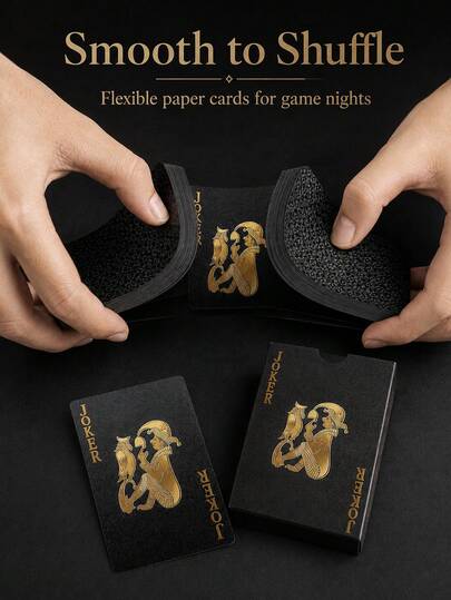 Waterproof Playing Cards, With Box, Flexible Playing Cards, Classic Magic Props, Cool Design, Perfect For Magic Shows, Party Games, Gifts And Celebrations, Suitable For Both Men And Women, Creative Playing Card Series, Fun Gifts.
