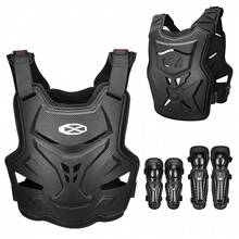 1 pieza Chaleco de protección para pecho y espalda de motocicleta, rodilleras y coderas de motocicleta, equipo de protección para montar, accesorios de motocicleta, artículos esenciales para montar para mujeres, hombres, regalos para motociclistas - A - Ver 2
