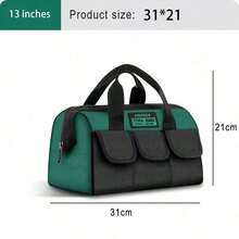 1pc Professional Waterproof Tool Bag, Durable Metal Tool Storage Pouch, Multi-Pocket Organizer, Portable Repair Tool Box, Suitable For Electricians And Maintenance Workers - A - View 8
