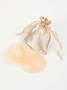 2/6pcs Liquid Silicone Nipple Covers With Pouch, Seamless Breast Petals For Weddings, Strapless And Backless Dresses - Multicolor - View 3