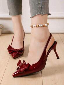 Women Pumps - Red - View 1