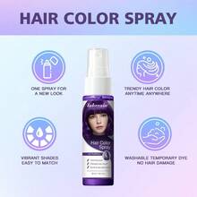 Semprotan Pewarna Rambut Sementara Aneka Warna, Semprotan Pewarna Rambut Formula Lembut, Semprotan Penata Rambut Instan, Riasan Warna Rambut Cepat, Menutupi Uban, Menciptakan Berbagai Efek Warna Alami, Mudah Digunakan, Semprotan Pewarna Rambut untuk Acara Pesta Modis - MultiWarna - View 6