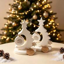 SILIKE LUFEI 4pcs Resin Silicone Mold Christmas Tree Base & Christmas Tree Hanging Ornament Set, Suitable For Making Epoxy Resin, Plaster, Candle, Aromatherapy Products, Home Decor Display Silicone Mold - Silicone Mold - View 6