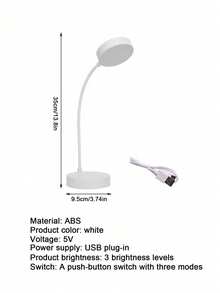 LED Desk Lamp, USB Powered Eye-Protection Reading Lamp, Suitable For Students Studying, Bedroom, Office, Dormitory, Office Scenes - one-size - View 10