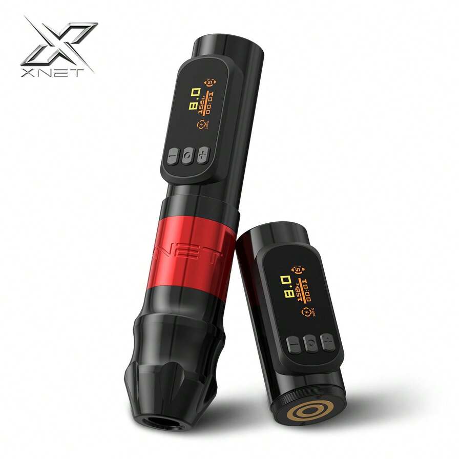 XNET 1PC Wireless Rotary Tattoo Pen, Upgrade Brushless Motor 1300mAh Battery Professional Tattoo Machine For Tattoo Artists Liner Shader Work - Black - View 1