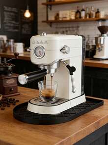 Non-Slip Silicone Mat, Suitable For Countertop And Bar Silicone Coffee Mat, Non-Slip Silicone Mat With Beveled Edge Design, Kitchen Appliance Protection Mat, Non-Slip And Leak-Proof, Compatible With Espresso Coffee Machines, Kitchen Appliance Protection Mat, Suitable For Most Coffee Machine Brands On The Market. - 1 Cleaning Cloth - View 2