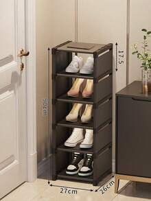 1 pezzo Scaffale per scarpe verticale multistrato rimovibile e installabile, opzioni di colore nero/bianco minimalista. Multistrato stretto impilabile, facile da assemblare. Grande capacità salvaspazio. Adatto per casa, soggiorno, ingresso, mobile per scarpe, può conservare borse e scarpe contemporaneamente. Essenziale per lo stoccaggio di grande capacità in dormitorio, essenziale per affitto, essenziale per il ritorno a scuola e il trasloco - Multicolore - Visualizzare 20