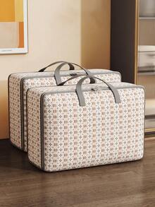 Large Capacity Clothes Storage Bag Foldable Storage Box For Men And Women Protable Moving Bag Quilt Clothes Storage Bag Home Room Decor Storage Orangizer Car Travel Dorm Bathroom Apartment Back To School Essentials Accesssories - Multicolor - View 8