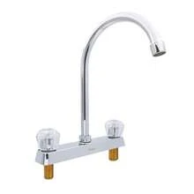 8" Kitchen Faucet With Acrylic Handles, Primo Essential, IUSA - Silver - View 1