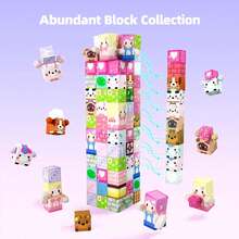 20-300pcs Magnetic Building Blocks Children's Toys, Pink Forest Park Set, With Cute Character Blocks, Princess Magnet Game, Educational Toys, STEM Sensory Gift - Multicolor - View 10