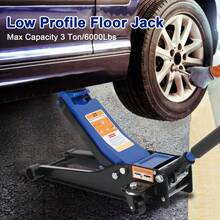 3 Ton Low Profile Hydraulic Floor Jack – Heavy Duty Q235B Steel – Dual Pump Quick Lift – Professional Trolley Jack for Cars, SUVs, Trucks – Ideal for Garage, Workshop & Auto Repair - Blau - Übersicht 6