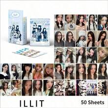 ILLI/T Photo Card Set, "No Longer Cute" & "Magnetic" Album Series, High-Definition Printed LOMO Cards, Wonhee Fan Support Merchandise, INS Style Idol Collection, K-Pop Music Merchandise Collection, Fan Birthday And Holiday Gift - Multicolor - View 3