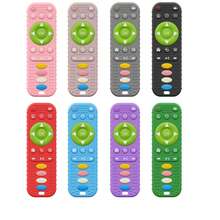 1pc Baby Silicone Remote Control Teether, Baby Teething Toy, Soothing Toy, Teething Toy For Babies, Suitable For Children's Daily Flexible Finger Movement, Relieve Itchy Gums, Convenient To Carry, Birthday Gift - Multicolor - View 5