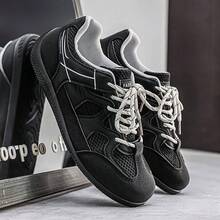 Men's New Breathable Casual Sports Shoes - Black - View 1