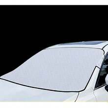 Winter Car Frost & Snow Glass Cover - Ice Shield, Dust Protector And Easy Install Sun Shade, Fits Most Vehicles, White, Vehicle Winter Protection, Vehicle Accessories, Fashionable Vehicle Accessories, Flexible Material, Autumn/Winter Gift, Car Front Windshield Protective Cover, All Season Snow Cover, Heat Insulation, Anti-Frost & Anti-Ice, Thickened Wear-Resistant Car Accessory - Multicolor - View 10