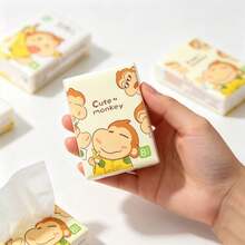 1/2/4/9/18 Packs Mini Tissue Paper Cute Dog,Fashion Panda,Cat Baby,Pocket Tissue Paper Cute Original Wood Pulp Paper Handkerchief Portable Cleaning Tissue Paper Suitable For Kitchen, Bedroom, Travel, Living Room, Face Washing, Cleaning, Playing - Multi-color - View 3
