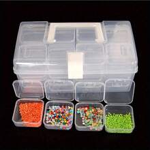1/32pcs Plastic Storage Box Set - Beads Storage, Multi-Functional Organizer Box, Suitable For DIY Crafts, Beads, Jewelry And Nail Art Supplies - Portable Compartment Box With Adjustable Dividers, Containers, Accessories, Home Organization - A - View 3