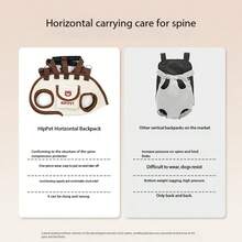 Adjustable Pet Carrier Backpack, Portable Dog Outdoor Walking Bag, Hands‑Free Travel Carry Bag For Small Pets - Multicolor - View 5