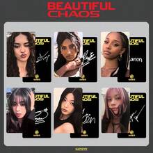 6pcs KATSEYE Beautiful Chaos Idol Photo Cards, Global Girl Group Star Photo Card Collection Set, High-Definition Printed Star Merchandise Collectible Postcards Fan Gift: - Multicolor - View 2