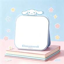 Miniso Sanrio IP Metal Table Mirror, Cute Cartoon Desktop Dressing Mirror, High‑Definition Makeup Mirror, Ornament For Dorm Home Office, Textured Metal Frame (1 PC) - Multicolor - View 3