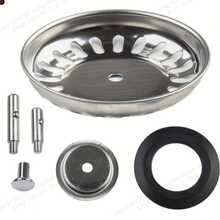 1pc 316 Stainless Steel Kitchen Sink Strainer, Universal Fit, Durable Filtration Tool, Efficient Drainage Kitchen Accessory - A - View 3