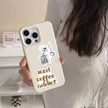 50pcs INS Style Coffee Aesthetic Art Stickers, Cartoon Stickers For Stationery, Phone, Notebook Decoration - A - View 22