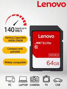 Lenovo SANDISK 32/64/128/256/512GB 1TB C10 U1 A1 TF Flash Card SD Memory Card SDUNR - View 1