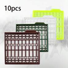 1 Set 63pcs Random Color Carp Fishing Accessories, Plastic Grid-Shaped Bait Hooks And Fishing Tackle Supplies To Catch More Fish - Multicolor - View 10