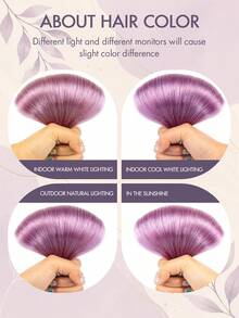 I-Tip Hair Extensions 50pcs Real Human Hair Long Straight Hair Fusion Micro Ring Multi-Color Mermaid Color Heat Resistant Party Hair Pieces Halloween Christmas Music Festival Holiday Gift - SLavender - View 12