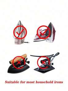 1pc High-Quality Heat-Resistant Steam Iron Protective Cover; Durable Non-Slip; Quick Installation Design; Suitable For Home Goods, Travel Essentials, Dorm Storage And Protecting Household Ironing Boards; Compatible With Most Fabric Types. - One Size - View 8