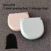 Perlengkapan Jahit Mini Portabel Warna Abu-abu 1 Set - abu-abu - View 7