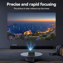 Portable Projector, USB Connection, Native 720p, Supports 1080P, Equipped With Remote Control, Suitable For Smartphones, Tablets, Laptops And LCD Screens - Black - View 4