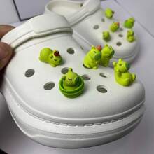 5/10pcs-Shoe Charms Set-Detachable ABS Accessories, 3D Cute Capybara-Glow In The Dark, Solid Color, Suitable For Clogs DIY Sandals-Ideal For Various Holidays And Parties, Perfect Christmas Gift - Solid Color - View 11