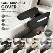 2PCS Upgraded Side Pocket Elastic Fabric Car Armrest Covers, Soft And Durable, Easy To Install And Clean, All-Season Use, Car Interior Accessories, Suitable For Business Truck/Van/RV/SUV Seat Armrests - Multicolor - View 1