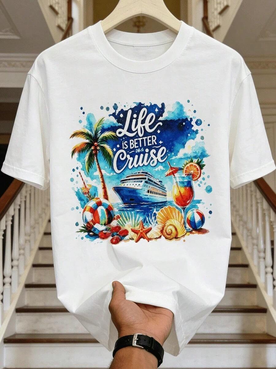 Men T-Shirts - 白色 - 查看 1