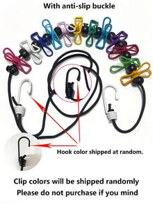 Retractable Portable Clothesline Set With 12 Clips, Adjustable Clothesline For Indoor And Outdoor Use, Camping And Travel Clothesline, Space-Saving Clothes Hanging System, Suitable For Bathroom, Balcony And Dorm, Back To School Season, New Year Gift - Multicolor - View 15
