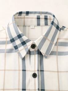 Young Boy Spring/Autumn Striped Long Sleeve Collared Casual Shirt - Multicolor - View 3