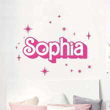 Personalized Doll Custom Name Wall Sticker Vinyl Decal Room Decor (Sticker Only) - Multicolor - View 2