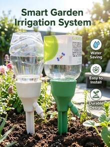 Garden Drip Irrigation Nozzle, Designed For Home Gardening, Balcony Potted Plants, Yard Greenery, Made Of Durable Plastic Material, Can Be Directly Inserted Into Soil To Connect Water Pipe Or Water Bottle - A - View 6