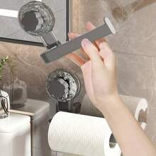 Toilet Paper Holder, Suction Cup Wall-Mounted Toilet Paper Rack - Self-Adhesive, No Drilling Required, Suitable For Kitchen And Bathroom, Plastic Material - Multi-Purpose Paper Towel And Towel Storage Rack - Multicolor - View 7