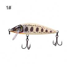 7.5cm/2.95in 9.7g/0.34oz Sinking Minnow Lure, Long Casting Sinking Minnow Lure, 3D Eyes Bionic Hard Bait, Fishing Accessory - Multicolor - View 12