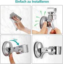 2-Pack Suction Cup Shower Head Holders, Universal, Removable And Drill-Free, Suitable For Hotel And Bathroom - 2pcs - View 4