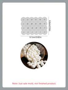1PC Pearl-Shaped Silicone Mold, Creative DIY Ocean-Style Pearl Wax Bead Mold, Epoxy Resin Mold For Home Decor & Gift Making, Handicrafts Casting Molds, Art Decorations Plaster Mould, Aromatherapy Candle Mold - 01-straight-eared Rabbit Tray Silicone Mold - View 2