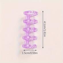 2/10/20/30pcs Loose Leaf Binder Rings, Random Color 5-Hole Plastic Binding Strips, Loose Leaf Binder, Plastic Coil, Detachable Loose Leaf Refill, Easy-Open Page Fastener, Suitable For Organizing Loose Leaf Paper And Office Supplies Loose Leaf Notebook - Book Clasp - View 10