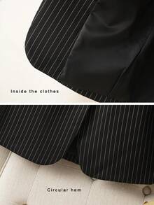 Elegant Fashion Women's Solid Color Blazer, Suitable For Casual And Workplace Occasions, Spring White - Black - View 6