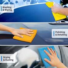 1/5/6 Sets Random Color Microfiber Cleaning Cloth Set - Multi-Purpose Towels, Suitable For Home And Kitchen, Durable And Absorbent, Perfect For Living Room, Bedroom, Bathroom And Furniture, Easily Remove Stains And Grease, Essential Cleaning Supplies - Multiple Styles - View 2