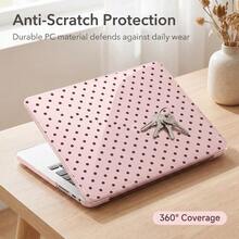 Polka Dot Style For Macbook Neo 13-Inch 2026 A3404 A18 Pro Chip, A3404 2026 Neo 13-Inch Ultra Clear Crystal Fully Transparent Ultra-Thin Hard Shell Protective Case, Back To School Season Pink Polka Dot - View 8